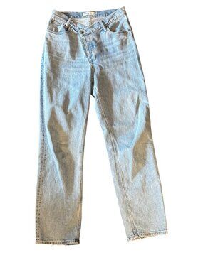 Abercrombie & Fitch High Rise Dad Jeans Light Wash Size 28 6R